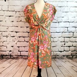 Soft Surroundings Floral Hawaiian Dress Medium